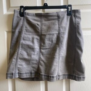 Free People Charcoal Mini Skirt
